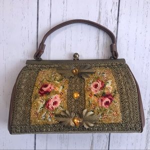 Vintage Caron of Houston 1950’s embellished handbag